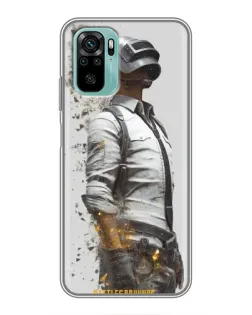 Чехол для Xiaomi Redmi Note 10 с картинкой «PUBG — боец в пыли» Чехол для Xiaomi Redmi Note 10 с картинкой «PUBG — боец в пыли»