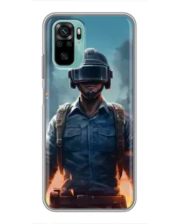 Чехол для Xiaomi Redmi Note 10 с картинкой «PUBG — реалистичный герой» Чехол для Xiaomi Redmi Note 10 с картинкой «PUBG — реалистичный герой»