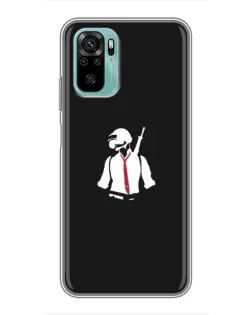 Чехол для Xiaomi Redmi Note 10 с картинкой «PUBG — силуэт воина» Чехол для Xiaomi Redmi Note 10 с картинкой «PUBG — силуэт воина»