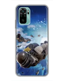 Чехол для Xiaomi Redmi Note 10 с картинкой «Десант PUBG — прыжок» Чехол для Xiaomi Redmi Note 10 с картинкой «Десант PUBG — прыжок»