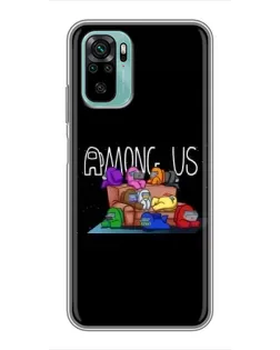 Чехол для Xiaomi Redmi Note 10 с картинкой «Логотип Among Us» Чехол для Xiaomi Redmi Note 10 с картинкой «Логотип Among Us»