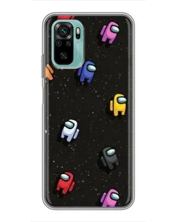Чехол для Xiaomi Redmi Note 10 с картинкой «Космический паттерн Among Us» Чехол для Xiaomi Redmi Note 10 с картинкой «Космический паттерн Among Us»