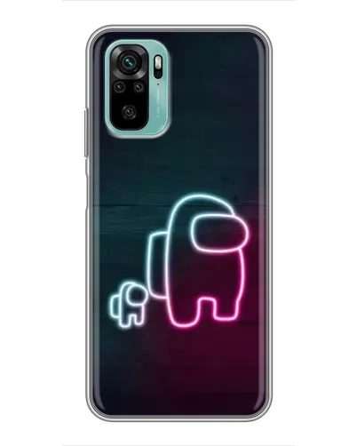 Чохол для Xiaomi Redmi Note 10 з картинкою «Among Us неон-арт» Чохол для Xiaomi Redmi Note 10 з картинкою «Among Us неон-арт»
