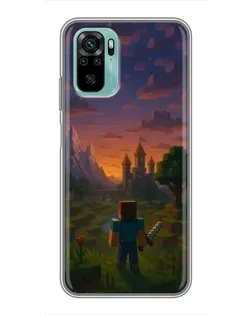 Чохол для Xiaomi Redmi Note 10 з картинкою «Стів біля вежі»