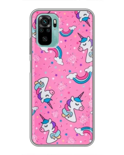 Чехол для Xiaomi Redmi Note 10 с картинкой «Unicorn паттерн розовый» Чехол для Xiaomi Redmi Note 10 с картинкой «Unicorn паттерн розовый»
