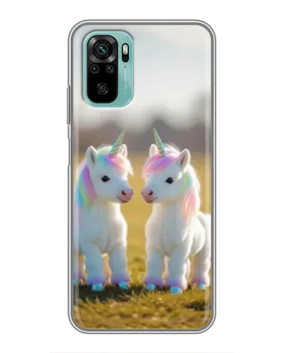 Чехол для Xiaomi Redmi Note 10 с картинкой «Пара единорогов» Чехол для Xiaomi Redmi Note 10 с картинкой «Пара единорогов»