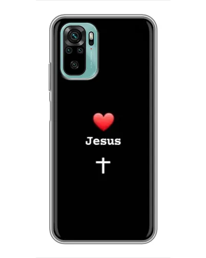 Чохол для Xiaomi Redmi Note 10 з картинкою «Серце - Jesus» Чохол для Xiaomi Redmi Note 10 з картинкою «Серце - Jesus»