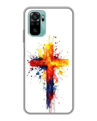 Чохол для Xiaomi Redmi Note 10 з картинкою «Акварельний хрест» Чохол для Xiaomi Redmi Note 10 з картинкою «Акварельний хрест»