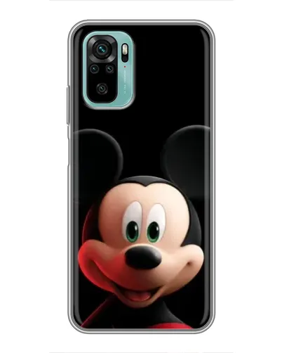 Чехол для Xiaomi Redmi Note 10 с картинкой «Улыбающийся Микки Маус»