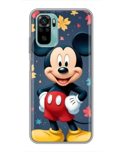 Чехол для Xiaomi Redmi Note 10 с картинкой «Осенний Mickey Mouse»