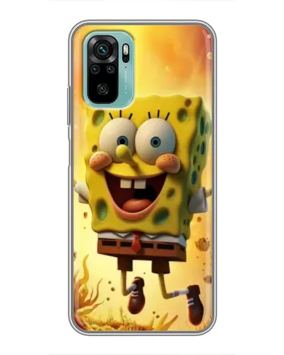 Чехол для Xiaomi Redmi Note 10 с картинкой «Губка Боб прыгает» Чехол для Xiaomi Redmi Note 10 с картинкой «Губка Боб прыгает»