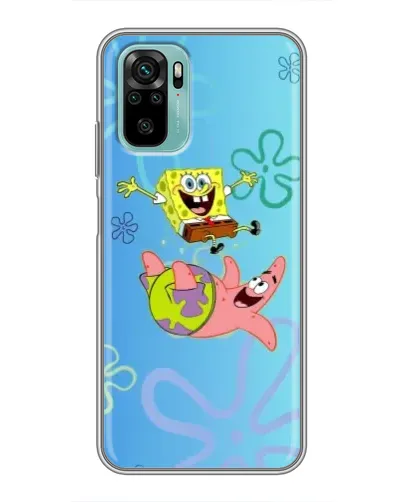 Чехол для Xiaomi Redmi Note 10 с картинкой «Спанч Боб и Патрик» Чехол для Xiaomi Redmi Note 10 с картинкой «Спанч Боб и Патрик»