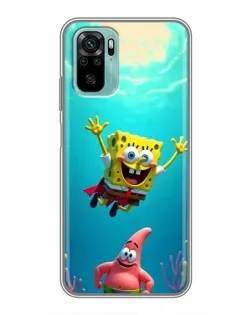 Чехол для Xiaomi Redmi Note 10 с картинкой «Спанч Боб под водой» Чехол для Xiaomi Redmi Note 10 с картинкой «Спанч Боб под водой»