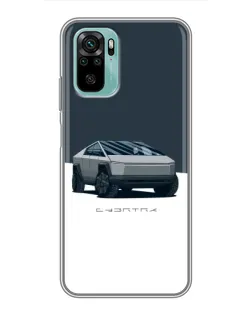 Чохол для Xiaomi Redmi Note 10 з картинкою «Сріблястий Cybertruck Tesla» Чохол для Xiaomi Redmi Note 10 з картинкою «Сріблястий Cybertruck Tesla»