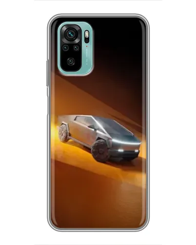 Чохол для Xiaomi Redmi Note 10 з картинкою «Cybertruck у пустелі»