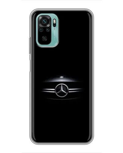 Чохол для Xiaomi Redmi Note 10 з картинкою «Mercedes — абстрактні лінії»