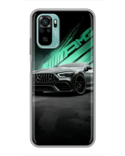 Чохол для Xiaomi Redmi Note 10 з картинкою «Темний Mercedes AMG»