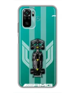 Чохол для Xiaomi Redmi Note 10 з картинкою «Mercedes AMG Petronas»