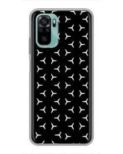 Чехол для Xiaomi Redmi Note 10 с картинкой «Mercedes паттерн звезд» Чехол для Xiaomi Redmi Note 10 с картинкой «Mercedes паттерн звезд»
