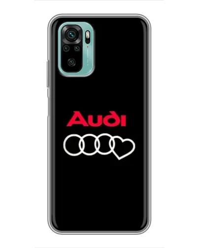 Чохол для Xiaomi Redmi Note 10 з картинкою «Логотип Audi Heart»