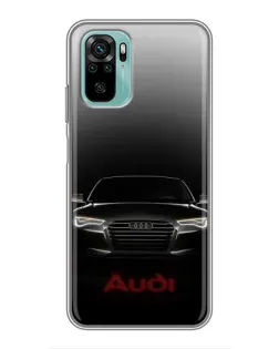 Чохол для Xiaomi Redmi Note 10 з картинкою «Audi — градієнтний контур» Чохол для Xiaomi Redmi Note 10 з картинкою «Audi — градієнтний контур»