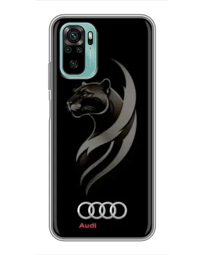 Чохол для Xiaomi Redmi Note 10 з картинкою «Графіка — пантера та Audi»