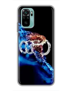 Чохол для Xiaomi Redmi Note 10 з картинкою «Енергія лого Audi» Чохол для Xiaomi Redmi Note 10 з картинкою «Енергія лого Audi»