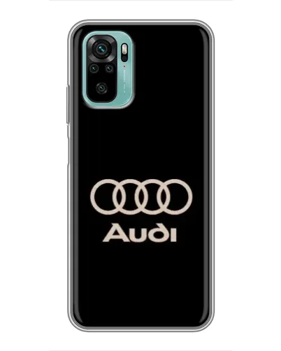 Чохол для Xiaomi Redmi Note 10 з картинкою «Audi — золотий логотип»