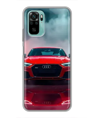 Чохол для Xiaomi Redmi Note 10 з картинкою «Audi RS — червоний стиль»