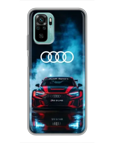 Чохол для Xiaomi Redmi Note 10 з картинкою «Audi Sport — неон»