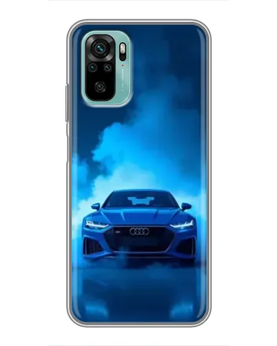 Чохол для Xiaomi Redmi Note 10 з картинкою «Audi — блакитна енергія»