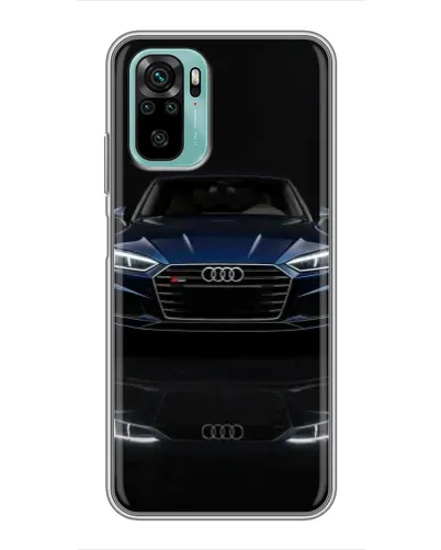 Чохол для Xiaomi Redmi Note 10 з картинкою «Audi — нічне відображення»
