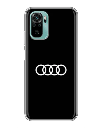 Чохол для Xiaomi Redmi Note 10 з картинкою «Audi White Logo»