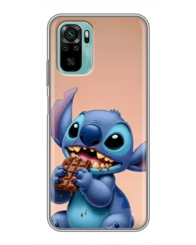 Чехол для Xiaomi Redmi Note 10 с картинкой «Стич ест шоколад» Чехол для Xiaomi Redmi Note 10 с картинкой «Стич ест шоколад»