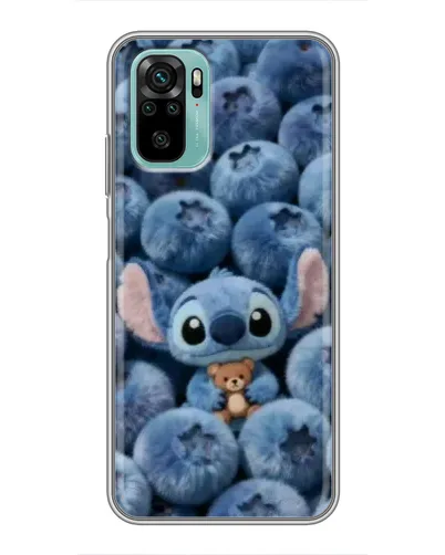 Чехол для Xiaomi Redmi Note 10 с картинкой «Стич и голубика» Чехол для Xiaomi Redmi Note 10 с картинкой «Стич и голубика»