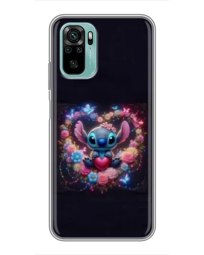 Чехол для Xiaomi Redmi Note 10 с картинкой «Stitch в цветах» Чехол для Xiaomi Redmi Note 10 с картинкой «Stitch в цветах»