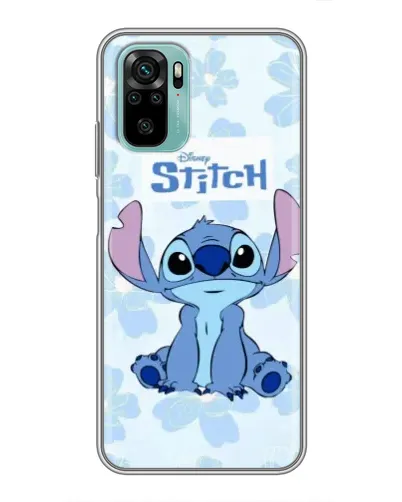 Чехол для Xiaomi Redmi Note 10 с картинкой «Stitch среди цветов» Чехол для Xiaomi Redmi Note 10 с картинкой «Stitch среди цветов»