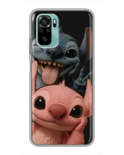 Чехол для Xiaomi Redmi Note 10 с картинкой «Стич и Ангел» Чехол для Xiaomi Redmi Note 10 с картинкой «Стич и Ангел»