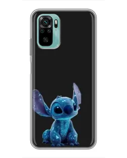 Чехол для Xiaomi Redmi Note 10 с картинкой «Стич на черном» Чехол для Xiaomi Redmi Note 10 с картинкой «Стич на черном»