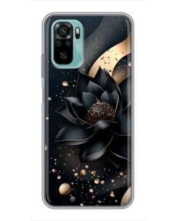 Чехол для Xiaomi Redmi Note 10 с картинкой «Черный лотос»