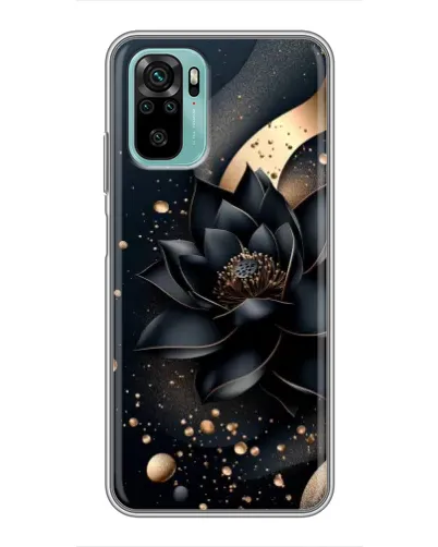 Чехол для Xiaomi Redmi Note 10 с картинкой «Черный лотос»