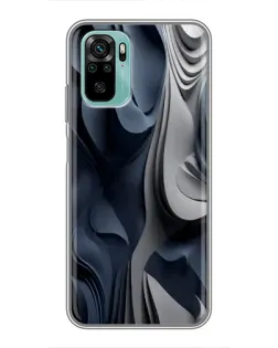 Чохол для Xiaomi Redmi Note 10 з картинкою «Об'ємні сині складки» Чохол для Xiaomi Redmi Note 10 з картинкою «Об'ємні сині складки»