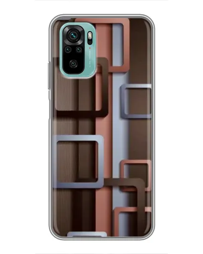 Чохол для Xiaomi Redmi Note 10 з картинкою «Коричневі об'ємні квадрати» Чохол для Xiaomi Redmi Note 10 з картинкою «Коричневі об'ємні квадрати»