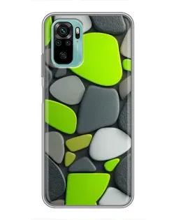 Чохол для Xiaomi Redmi Note 10 з картинкою «Яскрава неонова галька»