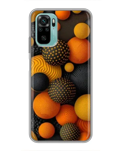 Чохол для Xiaomi Redmi Note 10 з картинкою «Об'ємні помаранчеві сфери» Чохол для Xiaomi Redmi Note 10 з картинкою «Об'ємні помаранчеві сфери»