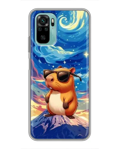 Чохол для Xiaomi Redmi Note 10 з картинкою «Капібара Ван Гога»