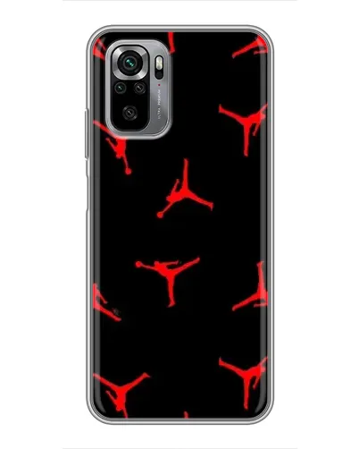 Чехол для Xiaomi Redmi Note 10S с картинкой «Jordan Red Pattern»