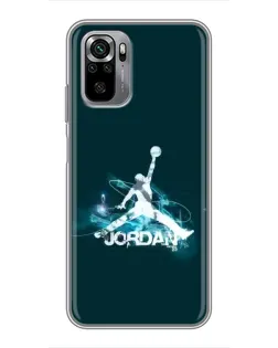 Чехол для Xiaomi Redmi Note 10S с картинкой «Jordan Blue Fire» Чехол для Xiaomi Redmi Note 10S с картинкой «Jordan Blue Fire»