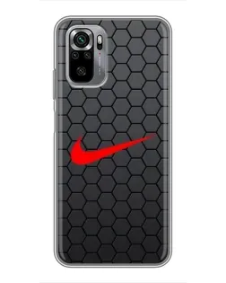 Чохол для Xiaomi Redmi Note 10S з картинкою «Nike — карбонова сітка» Чохол для Xiaomi Redmi Note 10S з картинкою «Nike — карбонова сітка»