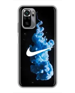 Чехол для Xiaomi Redmi Note 10S с картинкой «Nike и синий дым»